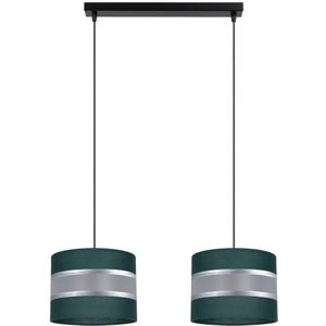 Hanglamp aan een koord CORAL 2xE27/60W/230V groen