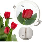 Sencor - Make-up spiegel met LED-achtergrondverlichting LED/5W/230V roestvrij