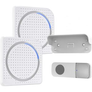 Solight 1L67AD - SET 2x Draadloze deurbel 230V/3xAAA IP56 wit