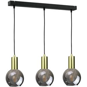 Hanglamp aan koord UPRA 3xE27/60W/230V zwart/gouden