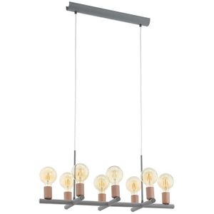 Eglo 97449 - Hanglamp aan koord ADRI 2 8xE27/60W/230V