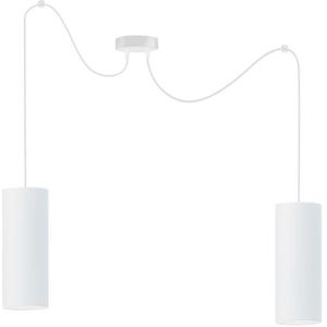 Hanglamp aan een koord ZIK 2xE27/40W/230V wit