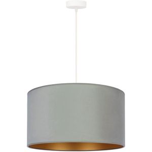 Duolla - Hanglamp aan een koord ROLLER 1xE27/15W/230V licht groen/gouden