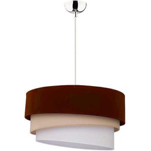 Duolla - Hanglamp aan koord TRIO 1xE27/40W/230V bruin/beige/wit