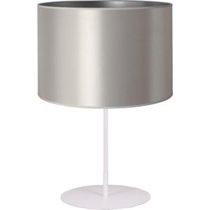 Duolla - Tafellamp CANNES 1xE14/15W/230V 20 cm zilver/wit