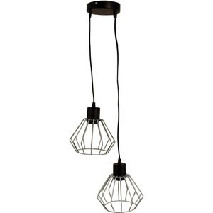 Hanglamp aan koord BONOX 2x E27 / 60W / 230V