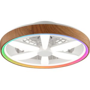 Brilliant - LED RGBW Dimbare plafondventilator GAIANO LED/24W/230V + AB