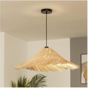 Brilagi - LED-hanglamp aan kabel CERIA BOHO 1xE27/40W/230V Ø 70 cm rotan