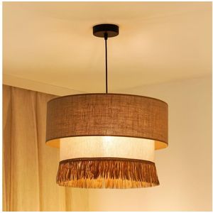 Brilagi - Hanglamp WINNETOU BOHO 1xE27/15W/230V pr. 45 cm bruin/crème