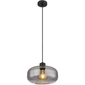 Globo 15566H - Hanglamp aan een koord GIUSEPPE 1xE27/40W/230V diameter 28 cm grijs
