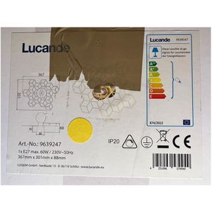 Lucande - Wandlamp ALEXA 1xE27/60W/230V