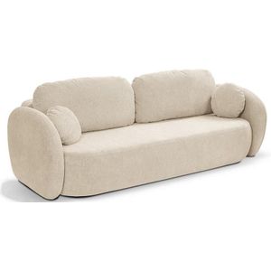 Uitschuifbare 3-zitsbank OLBIA beige