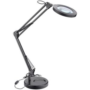 Extol - Dimbare LED tafellamp met een vergrootglas ​ LED/8W/5V 2900/4500/7500K zwart