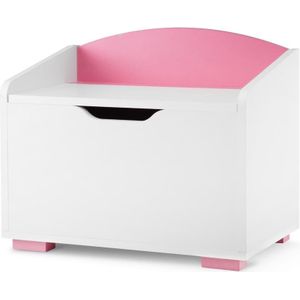Opbergdoos voor kinderen PABIS 50x60 cm wit/roze