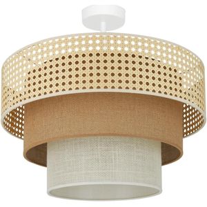Brilagi -Bevestigde hanglamp CEDAR LUNETA 1xE27/15W/230V diameter 45 beige/bruin/crème