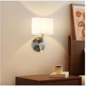 Brilagi - LED Wandlamp DAYA 1xE14/40W/230V + LED/3W wit/mat chroom