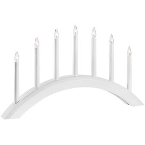 Markslöjd 705953 - Kerstkandelaar AVENTO 7xE10/3W/230V wit