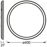 LEDVANCE - Orbis Ultra - LED Plafondlamp - Wit - Dimbaar - 40 cm - Kunststof