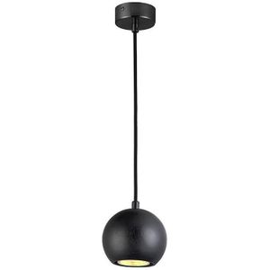 Hanglamp aan een koord 1xGU10/10W/230V essehout/massief hout zwart