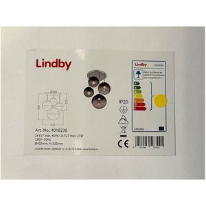 Lindby - Hanglamp met vaste pendel ROBYN 2xE27/40W/230V + 2xE27/25W/230V