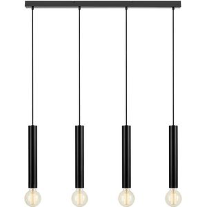 Markslöjd 108264 - Hanglamp aan een koord SENCILLO 4xE27/40W/230V zwart