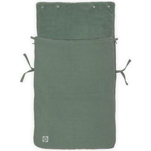 Jollein - Zak voor autostoeltje fleece BASIC KNIT 42x82 cm Ash Green