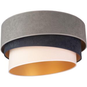 Duolla - Plafond Lamp DEVON 1xE27/40W/230V grijs/blauw/beige