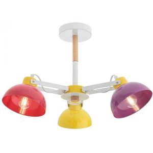Redo - Hanglamp met vaste hanger voor een kinderkamer EOLO 3x E27 / 42W / 230V
