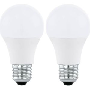 SET 2xLED RGBW Dimbare lamp A60 E27/9W/230V 2700-6500K + AB - Eglo 11587