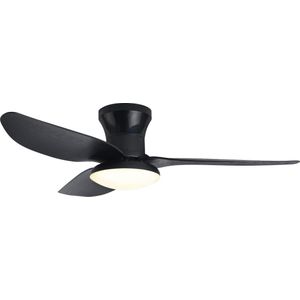 Brilagi - LED dimbare plafondventilator LED/30W/230V 3000-6500K zwart + AB