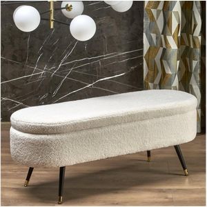 Bank met een opslagruimte AVEIRO 46x120 cm wit