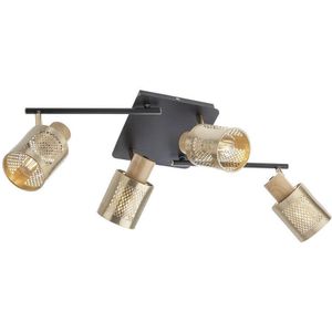 Redo 04-522 - Bevestigde hanglamp BASKET 4xE27/42W/230V brons