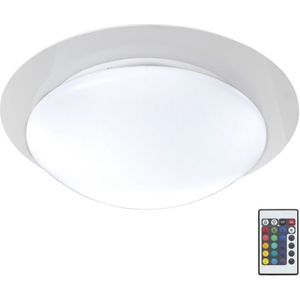 LED RGB Badkamer plafondlamp dimbaar + afstandsbediening ASKELLA LED/12W/230V IP44
