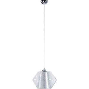 Hanglamp aan een koord RODOES 1xE27/60W/230V zilver