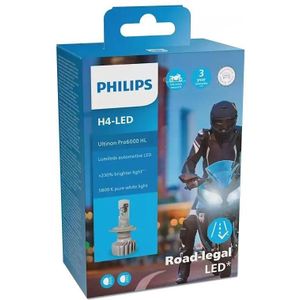 Philips - Ultinon Pro6000 - LED Verlichting - H4 - Wit - 12V