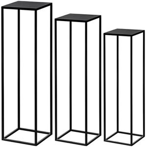 Eglo - TATSUNO - Set van 3 Plantenstandaards - Zwart