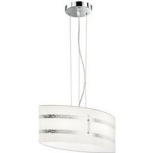 Trio - Hanglamp aan een koord NIKOSIA 2xE27/40W/230V zilver