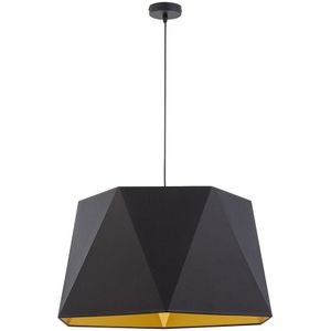 Hanglamp aan een koord IVO 1xE27/25W/230V zwart/goud