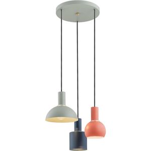 Argon 1479 - Hanglamp aan een koord SINES 3xE27/15W/230V groen/blauw/oranje