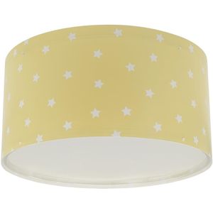 Dalber 82216A - Plafondlamp voor Kinderen STAR LIGHT 2xE27/60W/230V geel