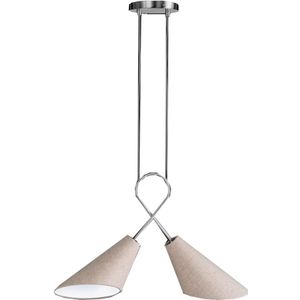 Fischer & Honsel 65170 - Hanglamp aan koord SAGA 2xE27/12W/230V