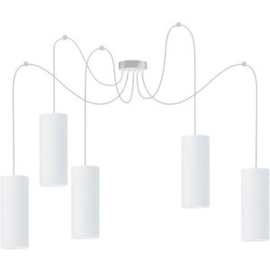 Hanglamp aan een koord ZIK 5xE27/40W/230V wit
