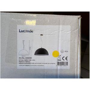 Lucande - Hanglamp aan een koord MALEO 1xE27/60W/230V