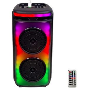 LED RGB Oplaadbare luidspreker met een microfoon 400W/2400 mAh