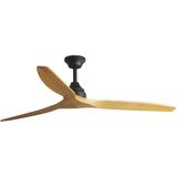 FARO - ALO L - Plafondventilator - Hout/Zwart - 152 cm - Met Afstandsbediening
