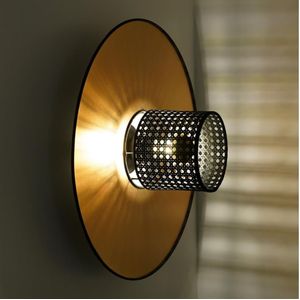 Duolla - Wandlamp TOKYO RATTAN 1xE27/15W/230V goud/zwart