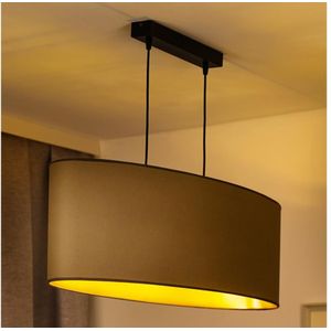 Duolla - Hanglamp aan een koord OVAL VEGAN 2xE27/15W/230V beige