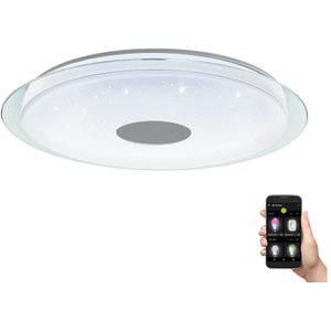 EGLO connect.z Lanciano-Z Smart Plafondlamp - Ø 77 cm - Wit/Grijs - Instelbaar wit licht - Dimbaar - Zigbee