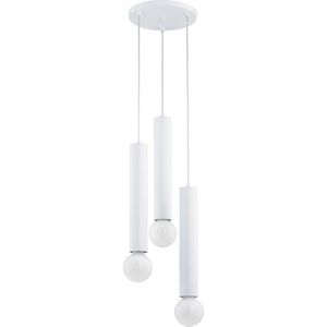 Hanglamp aan een koord TWISTER 3xE27/60W/230V diameter 28 cm wit