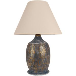 Tafellamp 1xE27/40W/230V blauw/goud